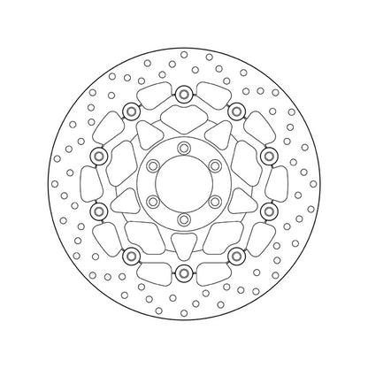 78B408A7 Brembo Floating Front Brake Disc