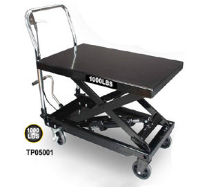 TP05001 Lift Table Red Hydraulic Lift Bed Table 1000lbs Capacity