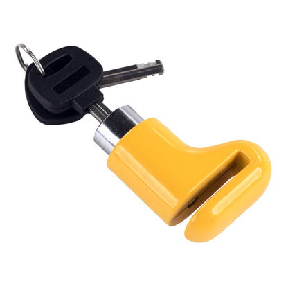 Mammoth Micro Yellow Motorcycle & Scooter Brake Disc Lock With 6mm Pin