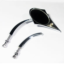 HD Halibut Chrome Mirror Universal 5inch
