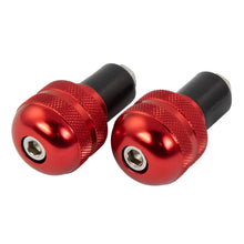 Universal Knurled Bar Ends Red