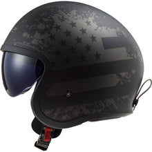 LS2 OF599 Spitfire Black Flag Open Face Helmet