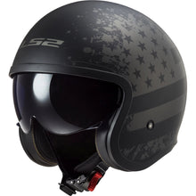 LS2 OF599 Spitfire Black Flag Open Face Helmet