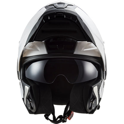 LS2 FF902 Scope Solid White Flip Front Helmet