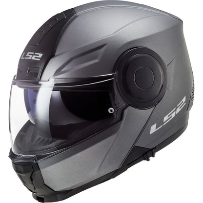 LS2 FF902 Scope Solid Matt Titanium Flip Front Helmet