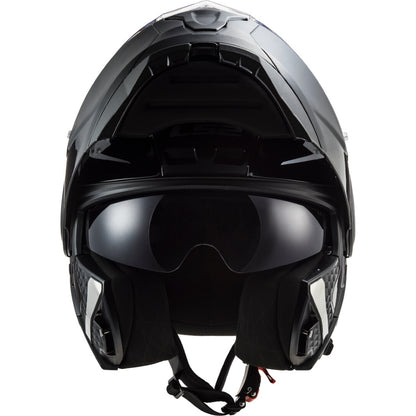 LS2 FF902 Scope Solid Gloss Black Flip Front Helmet