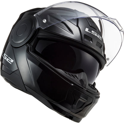 LS2 FF902 Scope Solid Gloss Black Flip Front Helmet