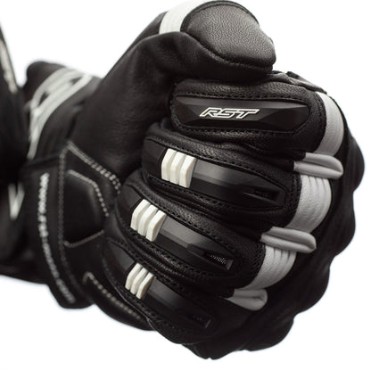RST Pilot CE Mens Glove Black White