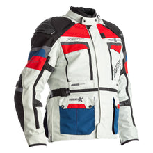 RST Pro Series Adventure-X Airbag CE Men Textile Jacket Ice Blue Red