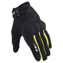 LS2 Dark II Mens Gloves Black Yellow