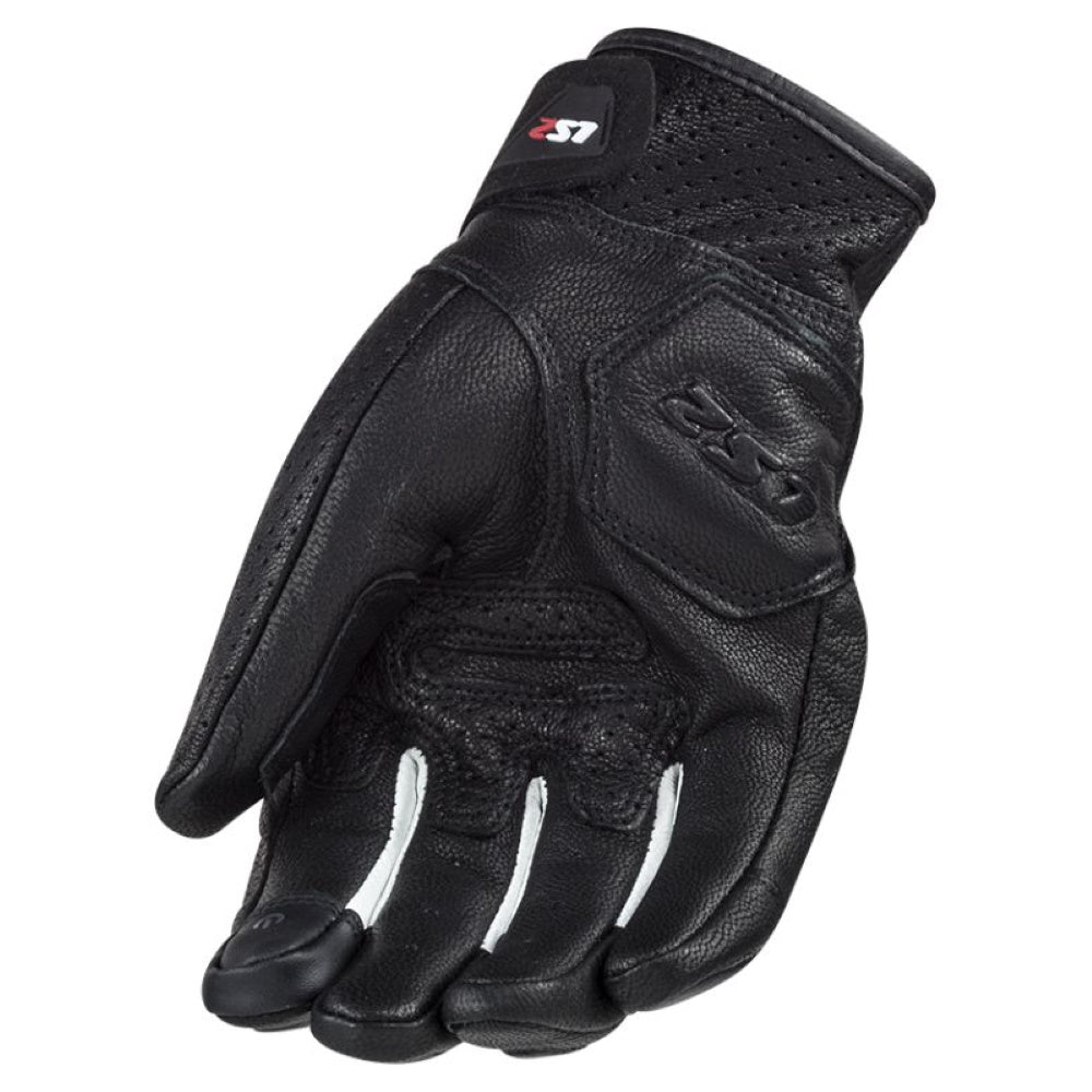 LS2 Spark Mens Gloves White Black