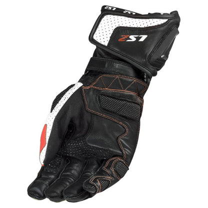 LS2 Swift Racing Gloves Black White Red
