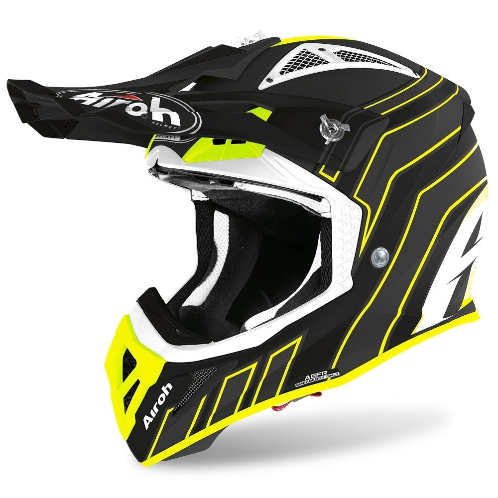Airoh Aviator Ace Art Matt Black Motocross Helmet