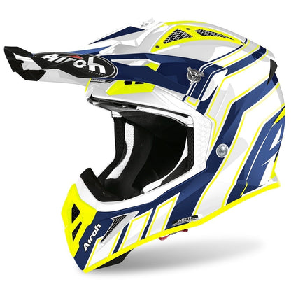 Airoh Aviator Ace Art Blue Motocross Helmet