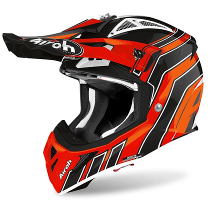 Airoh Aviator Ace Art Orange Motocross Helmet