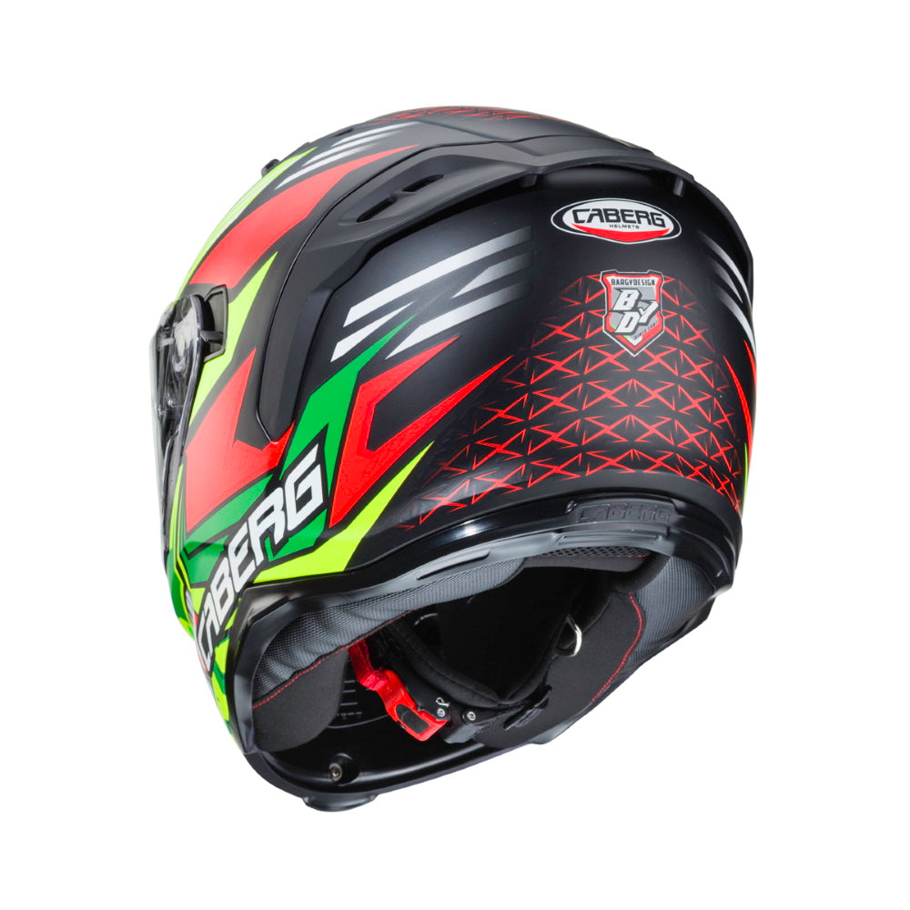 Caberg Avalon Giga Matt Black Yellow Fluo Red Full Face Helmet