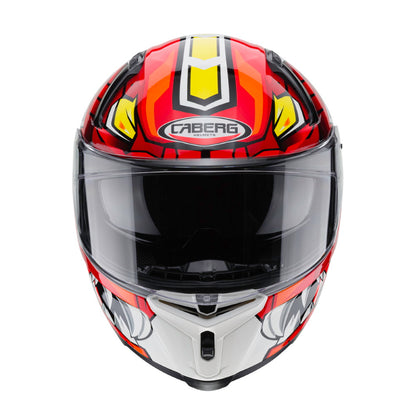 Caberg Avalon Giga White Red Yellow Full Face Helmet