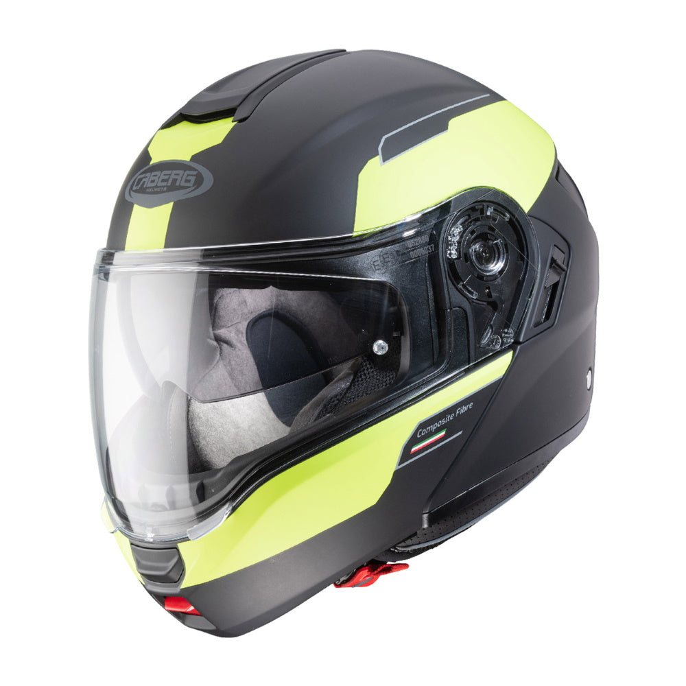 Caberg Levo Prospect Matt Black Yellow Flip Front Helmet