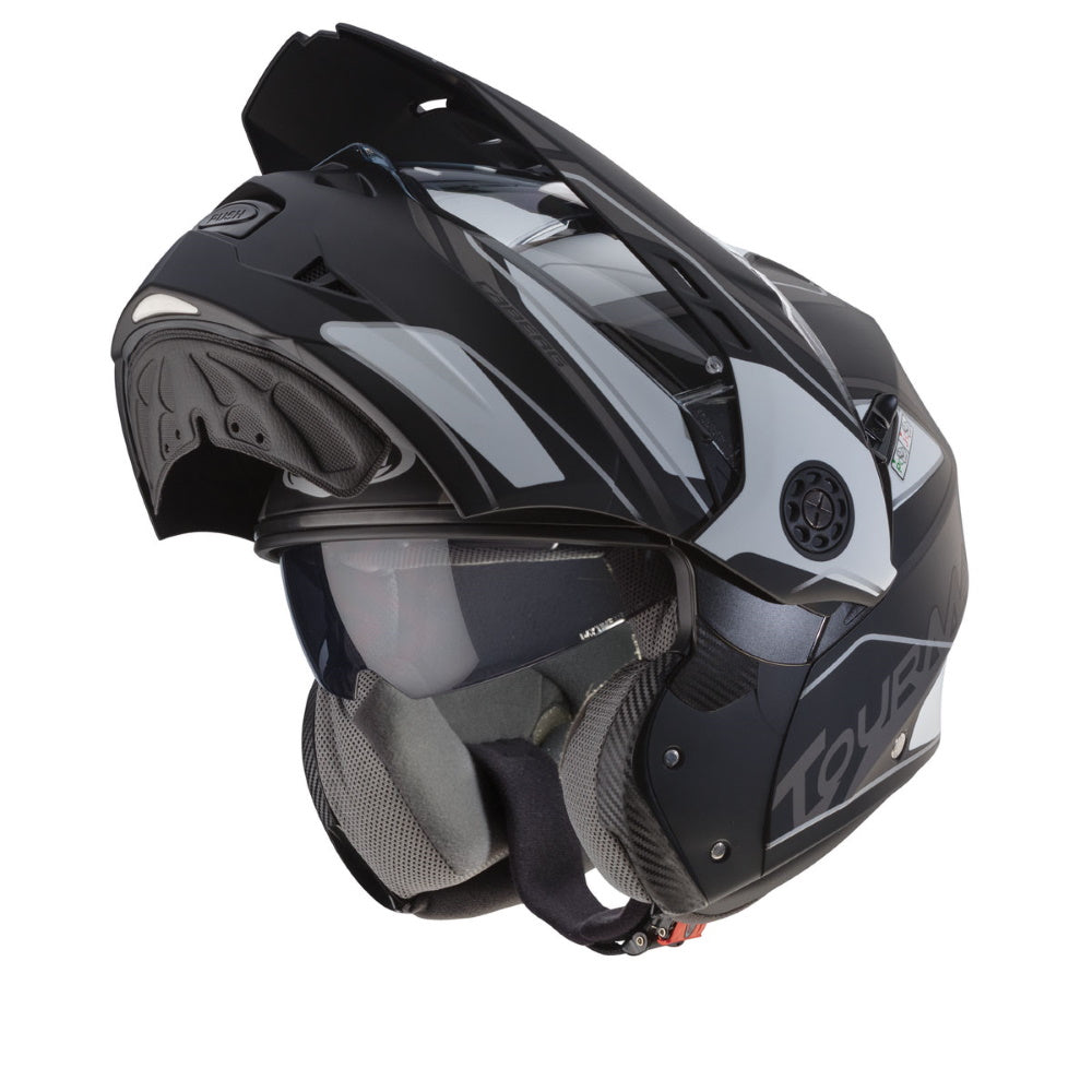 Caberg Tourmax Marathon Matt Black White Anthracite Flip Front Helmet