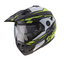 Caberg Tourmax Marathon Matt Black White Yellow Flo Flip Front Helmet