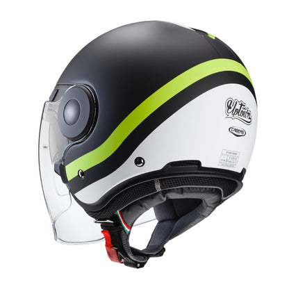 Caberg Uptown Chrono Matt Black Yellow Open Face Helmet
