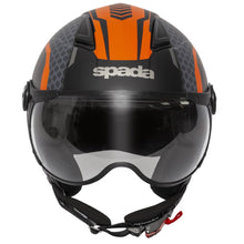 Spada Hellion Arrow Matt Black Orange Open Face Helmet