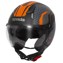 Spada Hellion Arrow Matt Black Orange Open Face Helmet