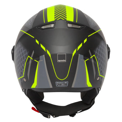 Spada Hellion Arrow Matt Black Fluo Open Face Helmet