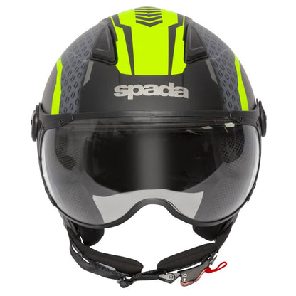 Spada Hellion Arrow Matt Black Fluo Open Face Helmet