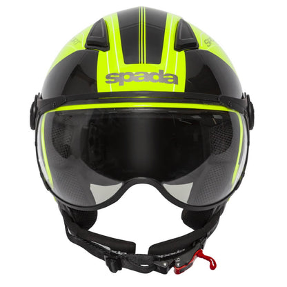 Spada Hellion Twist Yellow Open Face Helmet