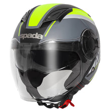 Spada Lycan Strobe Matt Black Yellow Open Face Helmet