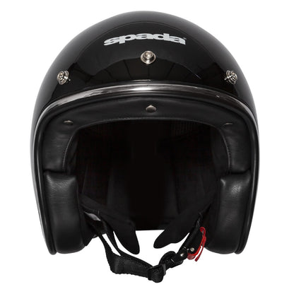 Spada Classic Black Open Face Helmet