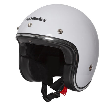 Spada Classic White Open Face Helmet