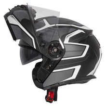 Spada Orion Slate Matt Black White Silver Flip Front Helmet