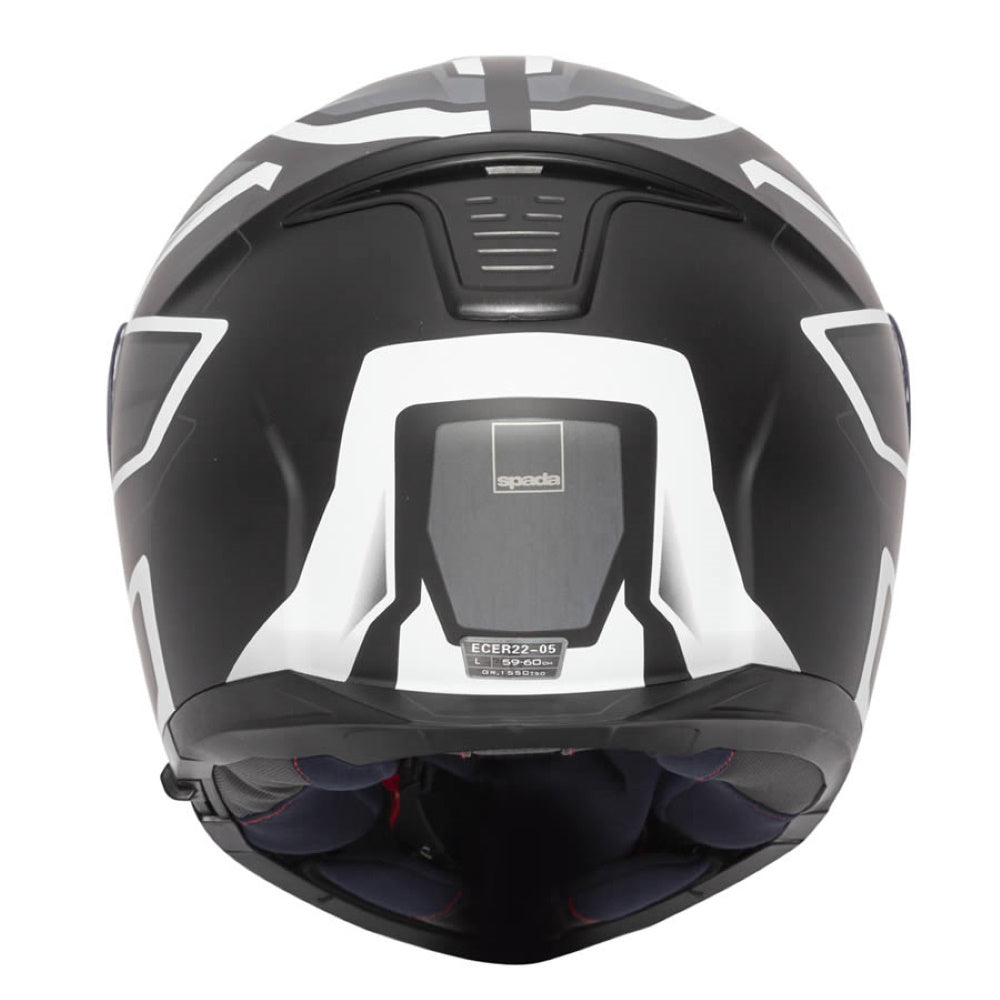 Spada Orion Slate Matt Black White Silver Flip Front Helmet