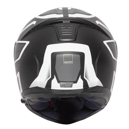 Spada Orion Slate Matt Black White Silver Flip Front Helmet