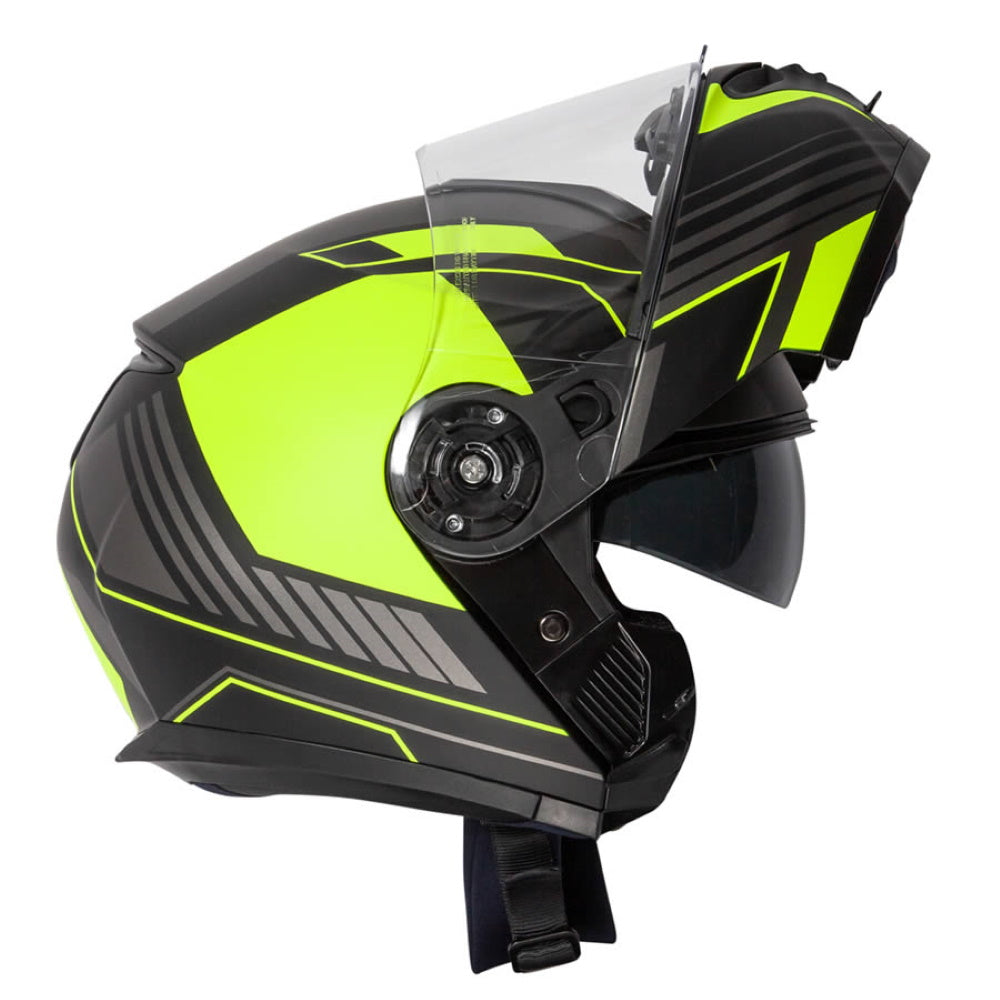 Spada Orion Whip Matt Black Flo Flip Front Helmet