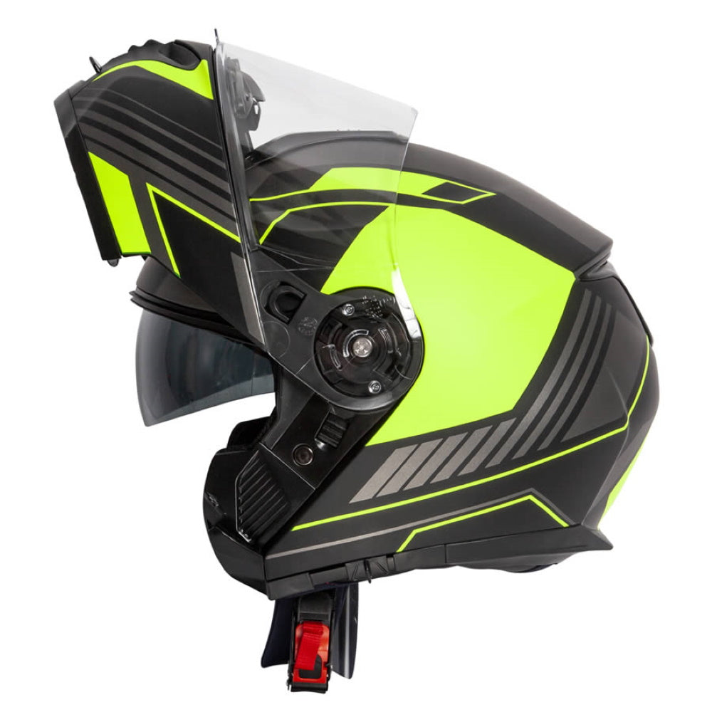 Spada Orion Whip Matt Black Flo Flip Front Helmet