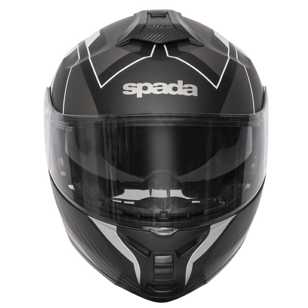Spada Orion Whip Matt Black Silver Flip Front Helmet