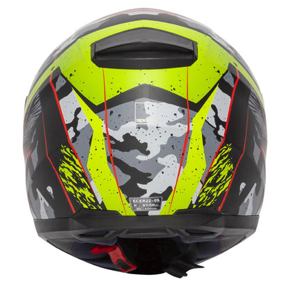 Spada Raiden Camo Yellow Full Face Helmet
