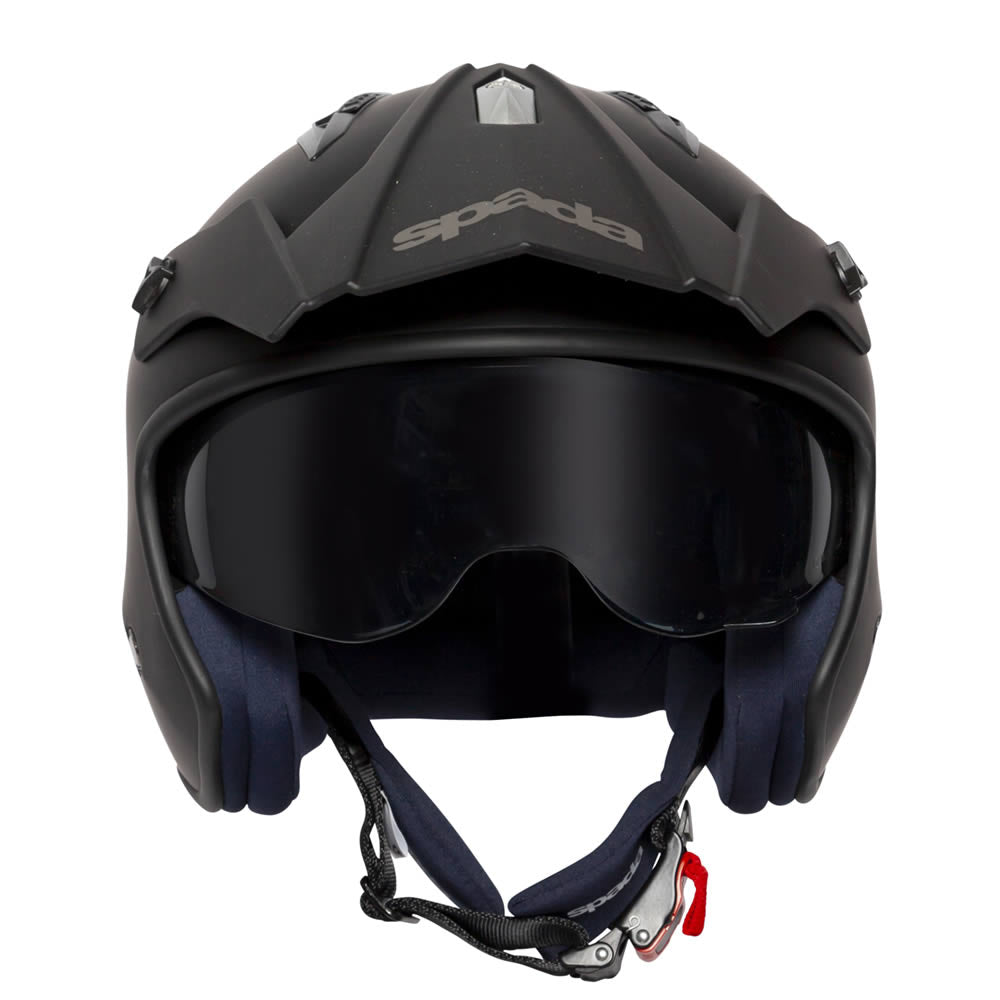 Spada Rock Matt Black Open Face Helmet