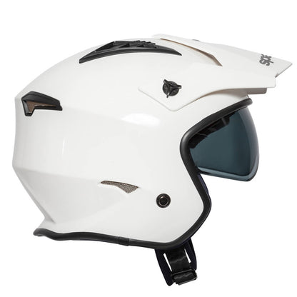 Spada Rock White Open Face Helmet