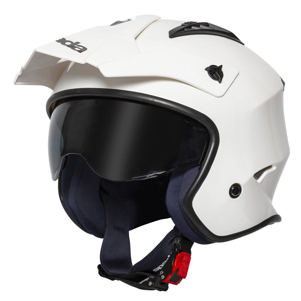 Spada Rock White Open Face Helmet