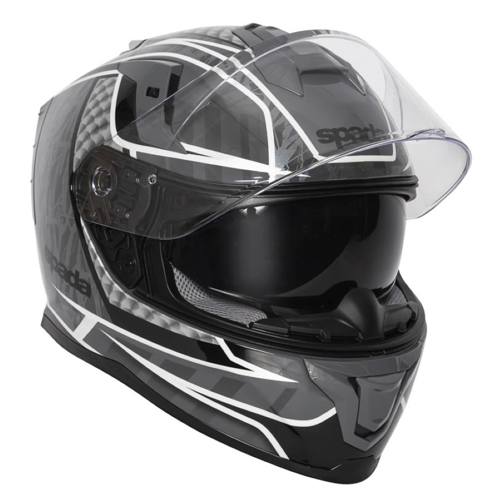 Spada SP1 Raptor Matt Black Grey Full Face Helmet