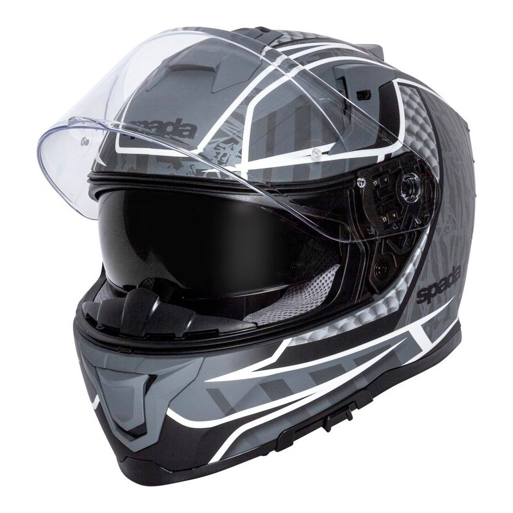 Spada SP1 Raptor Matt Black Grey Full Face Helmet