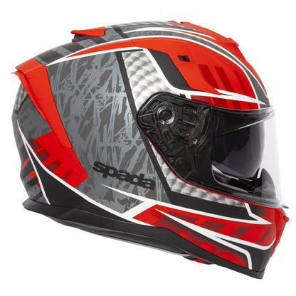 Spada SP1 Raptor Matt Red Grey Full Face Helmet