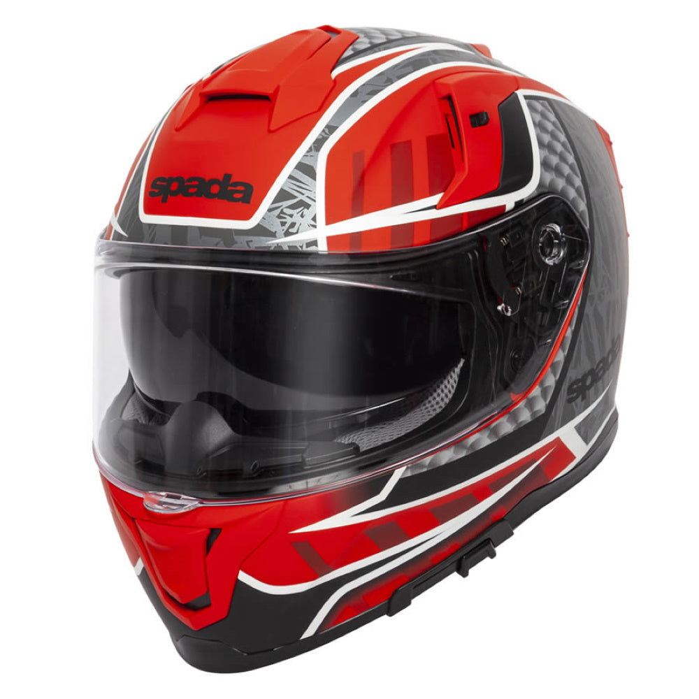 Spada SP1 Raptor Matt Red Grey Full Face Helmet