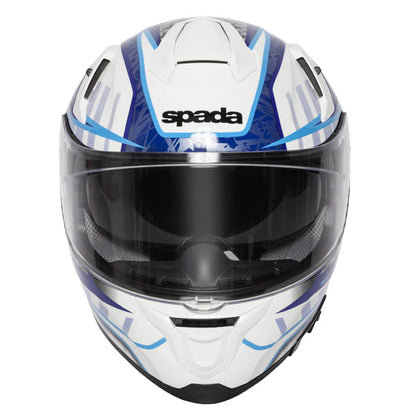 Spada SP1 Raptor White Blue Full Face Helmet