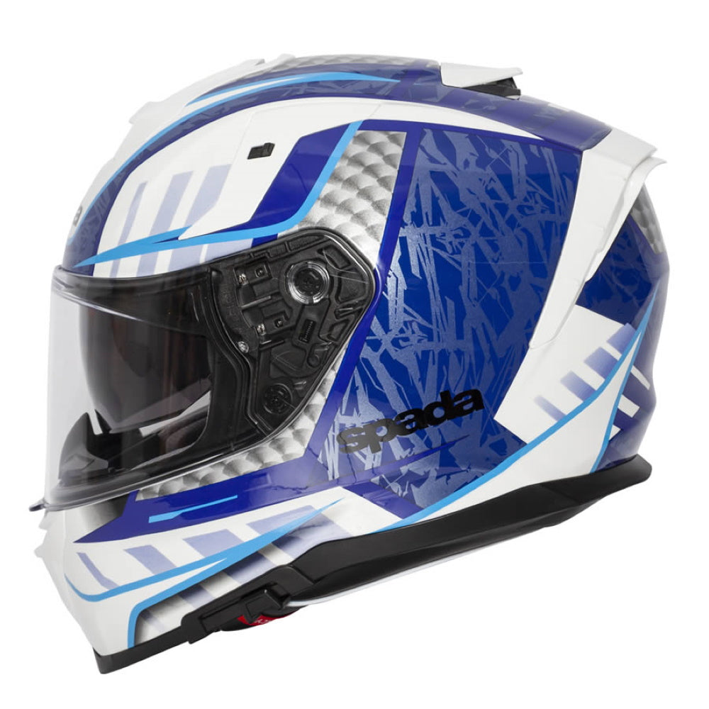 Spada SP1 Raptor White Blue Full Face Helmet