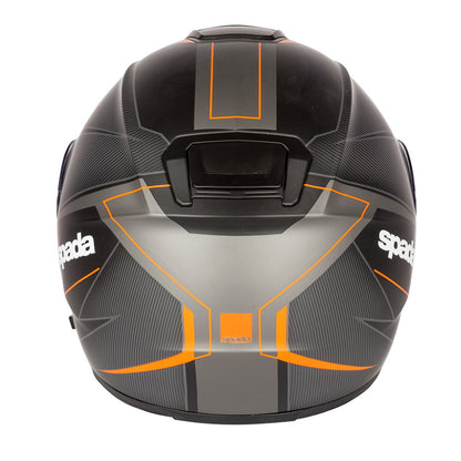 Spada SP16 Linear Matt Black Orange Silver Full Face Helmet